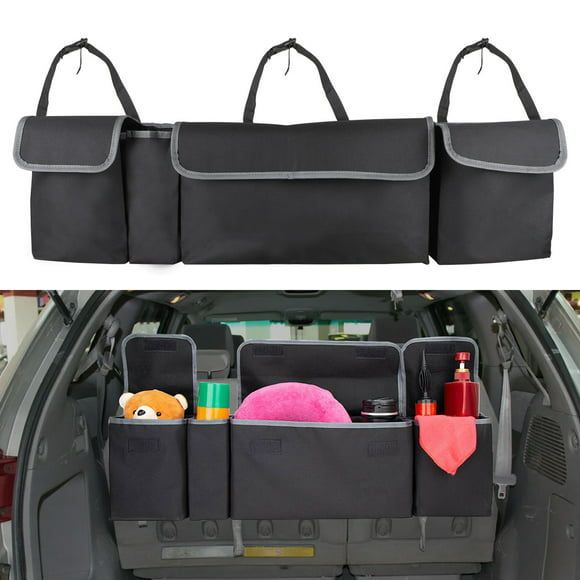 Portable Auto Car Organizer Trunk Rear Back Seat Storage Bag Pocket Mesh X1M9